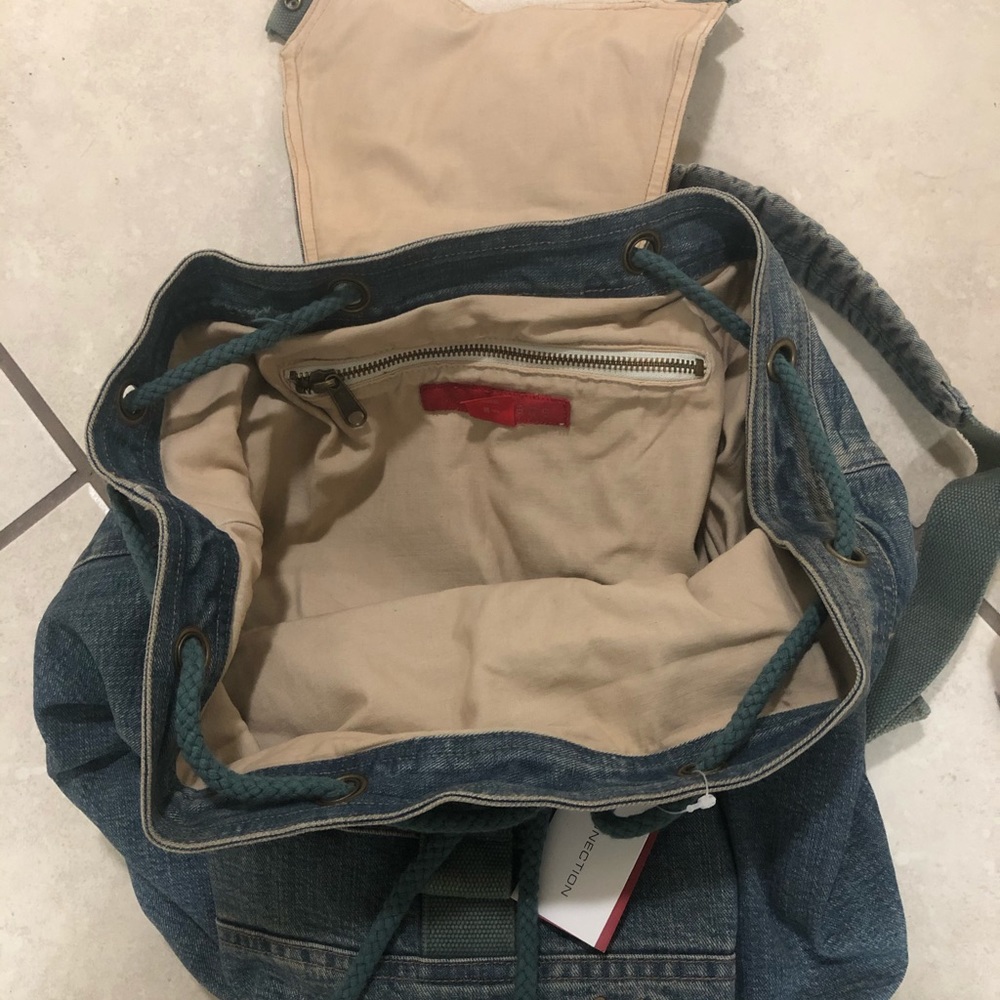 French Connection denim backpack - Picture 4 of 4